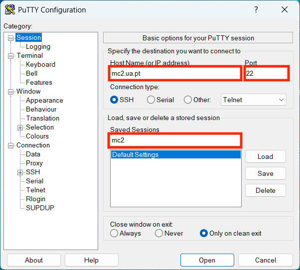 Creat Session for mc2
